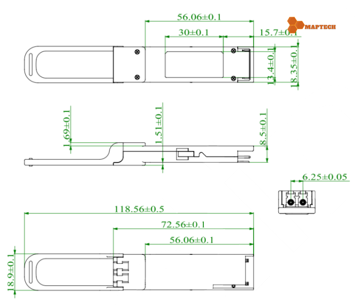 Module quang SFP 100G 80km 1310nm | Maptechvn.com