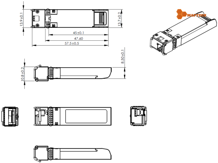 Module quang 10G Bidi 1270nm 1330nm 20km |Maptechvn.com