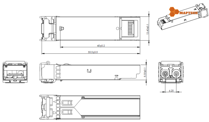 Module quang SFP 1G 80km 1550 |Maptechvn.com