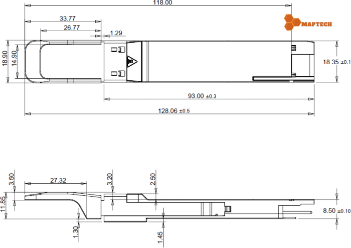 Module quang SFP 400G 1310nm 500m DR4 | Maptechvn.com
