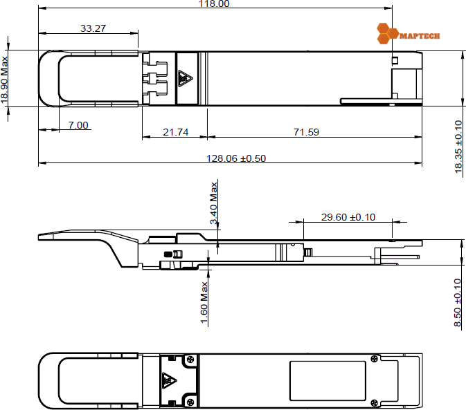 Module quang 400G 2km LR4 | Maptechvn.com