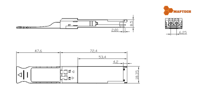 Module quang SFP 40G 10km LR4 | Maptechvn.com