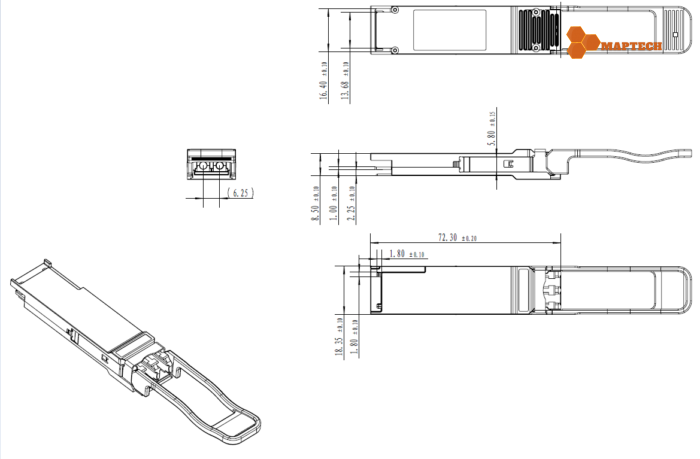 Module quang SFP 50G 1310nm 10km LR |Maptechvn.com